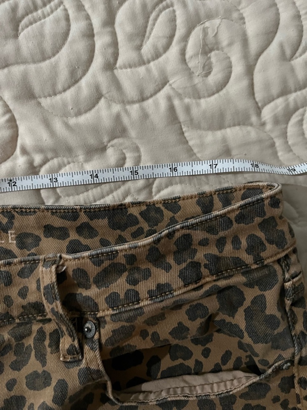 AE Stovepipe Leopard Print Women's Jeans Size 16 - Picture 4 of 7